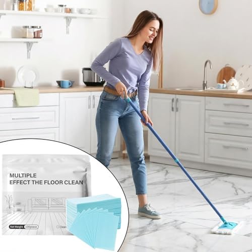 Powerful Hardwood Floor Cleaner Mop Solution, 100-Count Multi-Purpose Concentrated Tablets, Deep Cleaning Deodorizer for Home Sheet Vinyl, Linoleum - Image 4