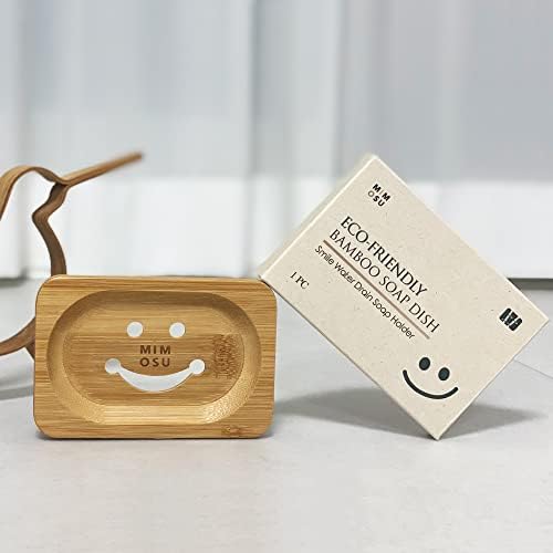 mimosu Bamboo Soap Dish with Drain – Wooden Holder for Shampoo & Soap Bars, Eco-Friendly Bathroom Tray, Zero Waste, Non-Slip Bamboo Soap Saver for Shower & Sink - Image 5