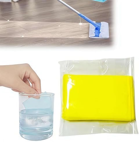 30Pcs Multi-Surface Floor Cleaning Tablets, Water Soluble Floor Cleaner for Mopping, Multiple Effect Cleaning Sheets for Hardwood, Laminate Floors, Wall Tiles, Glass, Purple by Unknown