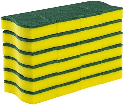 (24 Pack) Heavy Duty Scrub Sponges by SCRUBIT – Kitchen Dish, Sink and Bathroom Cleaning Scrubber Sponge - with Non-Smell Scouring Pad [New Packaging] - Image 6