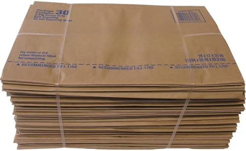 30 Gallon Lawn & Leaf 2-Ply Heavy-Duty Yard Waste Compost Paper Bags, 30 Count - Image 3