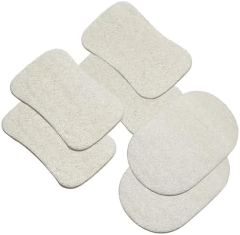6pcs Natural Loofah Dishwashing Brush Set for Kitchen, Microfiber Scouring Pads with Beige Color, Environmentally Friendly, Effective for Removing Pots, - Image 5