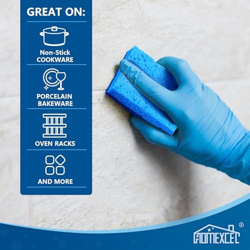 HOMEXCEL Sponges Kitchen 24 Pack, Non Scratch Scrub Dish Sponge for Dishes - Image 4