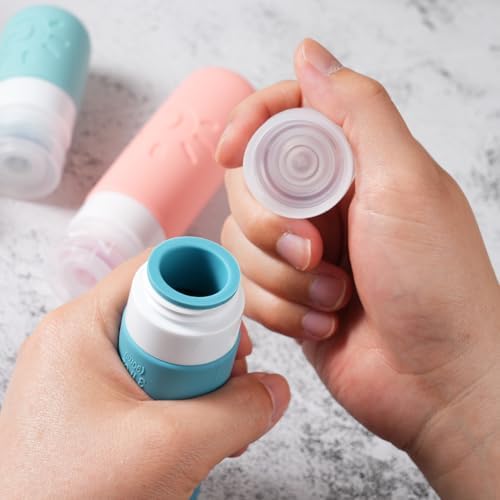 Zafit 18 Pack travel Bottles for Toiletries, TSA Approved Silicone Travel Containers Leak Proof Refillable Travel Accessories for Shampoo Conditioner Lotion Body Wash(Multicolored B) - Image 5