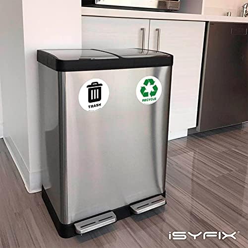 iSYFIX Recycle Sticker for Trash Can, 6 Pack, 5 inch - Image 6