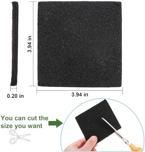 15 Pack Trash Can Odor Filter Refills for Trash Can and Compost Bin, Activated Charcoal Deodorizer Sheets for Indoor Kitchen Compost Bucket Countertop and Recycle Bin, Square 3.9 Inch - Image 3