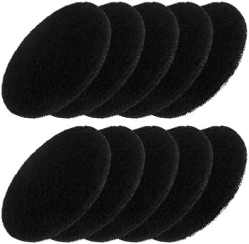 Compost Bin Charcoal Filters 10 Pack, 7.25 Inch Round, Extra Thick 0.3 Inch for Longer Lasting Odor Absorption, Countertop Pail Refills by Designforyou