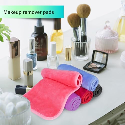 Nugilla Makeup Remover Cloth, 13x7 Inch Reusable Makeup Remover Towels, Microfiber Fast Drying Facial Washcloth, Soft Face Towels for Washing Face - Image 5