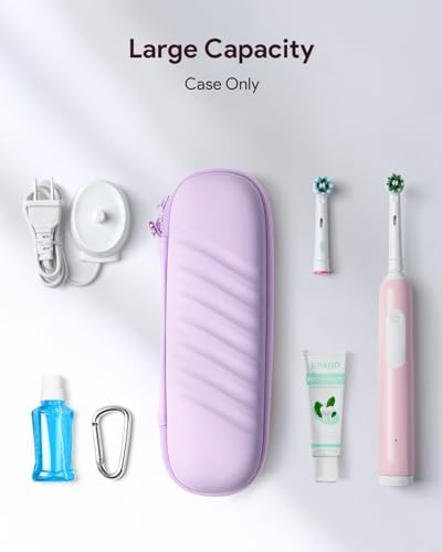 SQERO Electric Toothbrush Case for Oral-B Pro/iO/Philips Sonicare, Waterproof Traveling Toothbrush Storage Bag with Mesh Pocket Covers Protection - Image 6