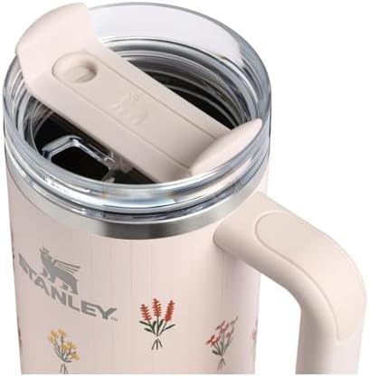 STANLEY Quencher H2.0 Flow State Tumbler, 40 oz, Rose Quartz Bouquets - Image 2