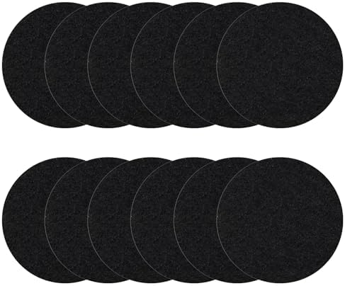 ENLOY 6.5 Inch Kitchen Compost Bin Filters Charcoal Replacement 12 Pack by ENLOY