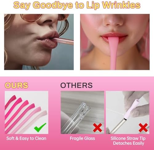NiHome 6PCS Silicone Anti-Wrinkle Straws Fit for Stanley 40oz 30oz Tumblers - Image 5