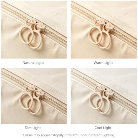 8 Set Packing Cubes for Travel Essentials With Hanging Toiletry Bag for Women, Lightweight Suitcase Organizer Bags with Mackup bag, Carry-On Luggage Accessories (Beige) - Image 7