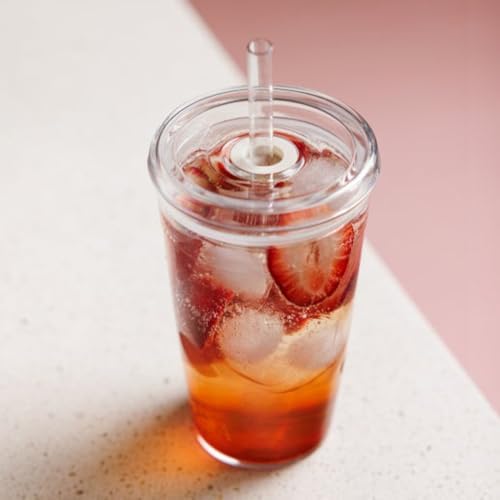 KeepCup Cold Cup - Clear Plastic, Reusable Ice Coffee Tumbler with Lid and Straw - Tall 12oz (340ml) - Image 2