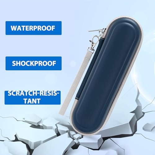 Toothbrush Travel Case for Oral B/Oral-B Pro 1000 1500 5000 7000 & Philips Sonicare 4100 1100 5300 5100 6100/iO Electric Toothbrush, Hard Protective Storage Bag (Deep blue case with toothbrush cap) - Image 7