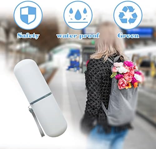 Toothbrush Travel Case, Travel Toothbrush Holder Portable Toothbrush Toothpaste Storage Container for Traveling Business Camping School Bathroom - Image 2