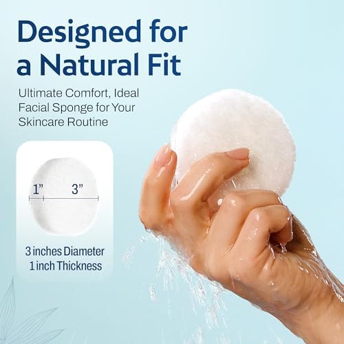 HartFelt Round Face Scrubber for Women | Reusable Facial Sponges for Daily Cleansing | Facial Exfoliating Pads for Removing Dead Skin, Dirt & Makeup | Use with Favorite Cream | Made in USA - 3 Count - Image 5