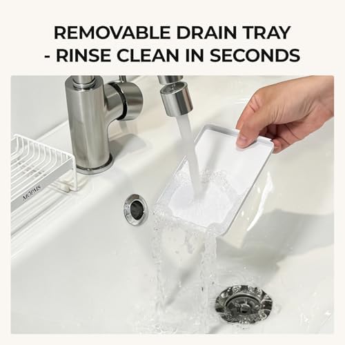 MOPMS Soap Dish for Shower, Carbon Steel Bar Soap Holder with Drainage - Image 5