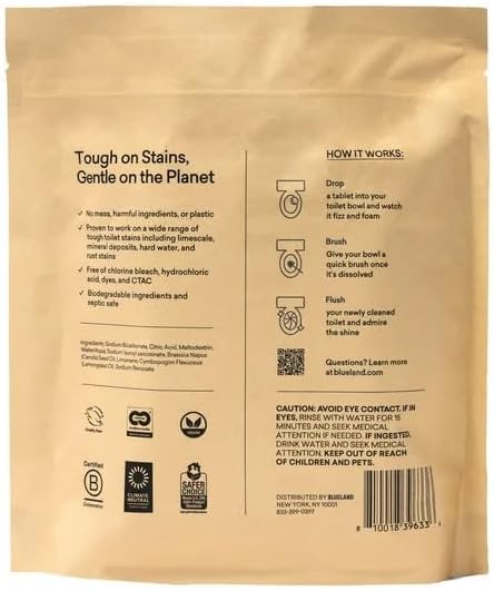 BLUELAND Toilet Bowl Cleaner Refills - Lemon Cedar - 30 tablets - Image 2
