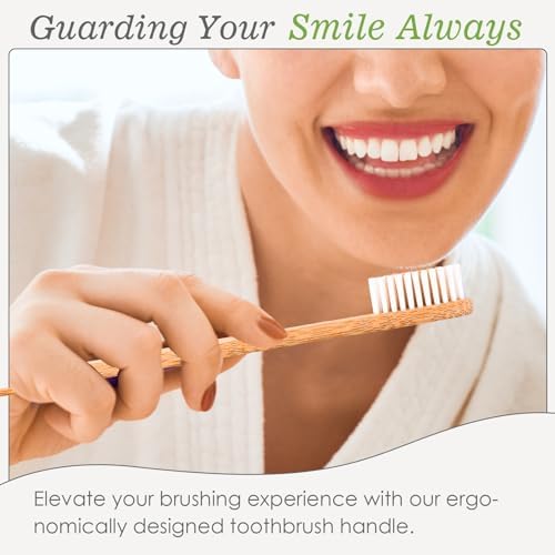 30 PCS Bamboo Toothbrushes Pack, Natural & Eco-Friendly Wooden Toothbrush - Image 6
