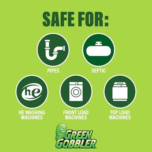 Green Gobbler Premium Washing Machine Cleaner & Deodorizer Tablets with Pipe, Drain & Hose Clean Technology | Front & Top Load Washers | 28 Count - Image 6
