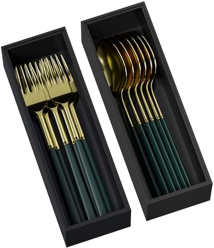 Bamboo Kitchen Drawer Organizer, 2-Pack, 9" x 3" x 2.5", Black by Greatseas