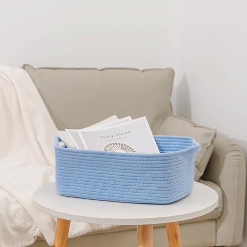 CubesLand Cute and Durable Small Cotton Rope Basket for Organizing - Image 4