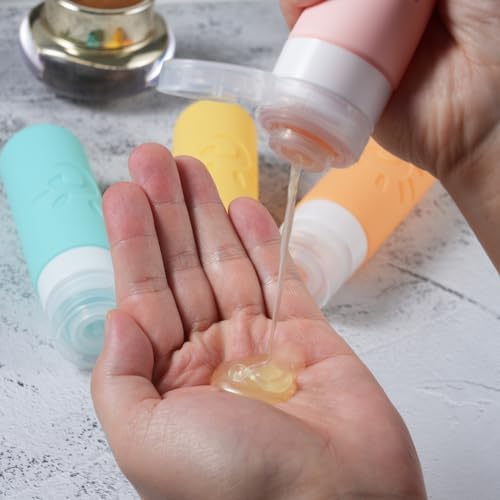 Zafit Travel Bottles - TSA Approved 3oz Leak Proof Containers for Toiletries (Multicolored) - Image 6