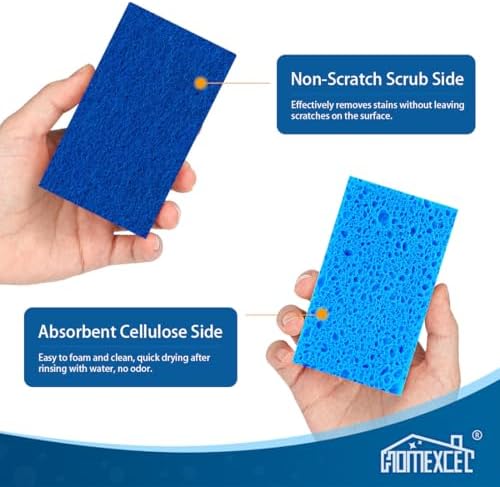 HOMEXCEL Sponges Kitchen 24 Pcs, Non-Scratch Sponge for Cleaning Dishes - Image 3