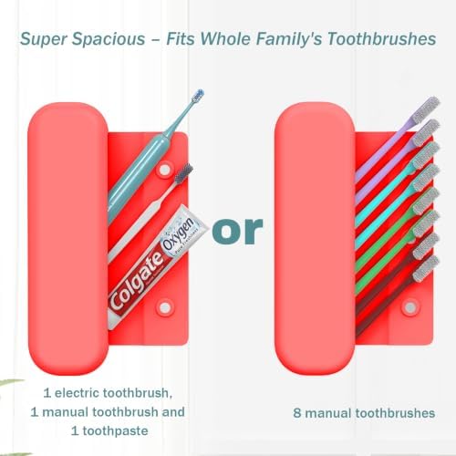 Silicone Toothbrush Travel Case, Upgrade Large Toothbrush Case for Travel - Image 5