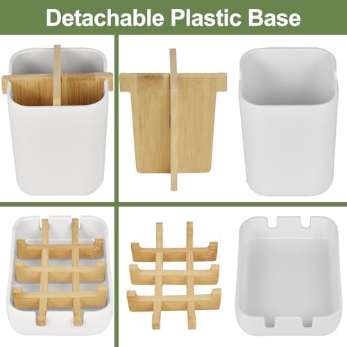 Toothbrush Holders and Soap Holder Set, Bathroom Accessories Countertop - Image 3