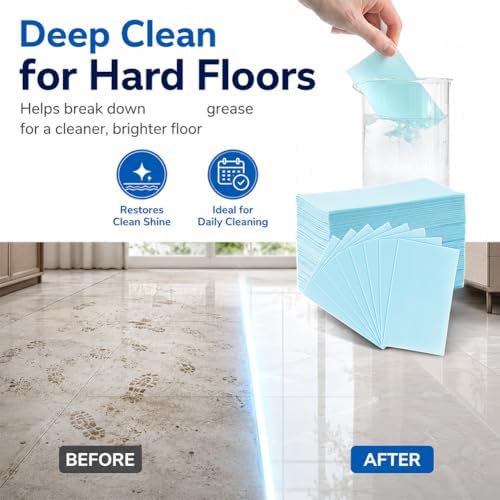 Variety of Scents Multiple Effect the Floor Cleans, 2026 Upgraded Floor Cleaning Solution Tablets, Dissolvable Pre-Measured Deep Cleaning Cleaning Solution (Yellow, 200Pcs) - Image 5