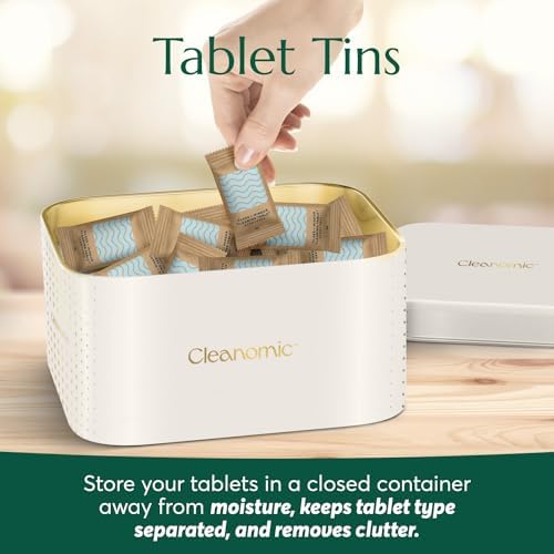 CLEANOMIC Glass and Mirror Cleaning Tablets and Tablet Tin Bundle - Image 4