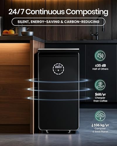 GEME PRO 19L Electric Composter Kitchen, Decomposes 11 Lbs Food Waste Daily - Image 5