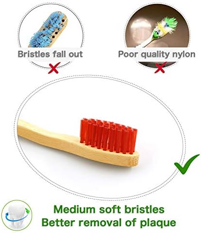 Virgin Forest Bamboo Toothbrushes 6pk, Charcoal Bristles BPA Free - Image 3