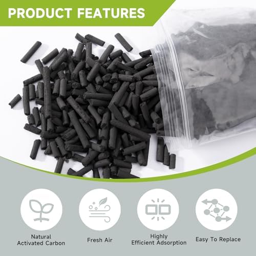 Odor Absorbing Activated Charcoal Filter Refills 2-Pack(2 Lbs/930g) - Image 2
