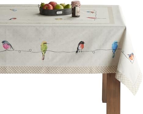Maison d' Hermine Table Cloth Rectangle Table Reusable 100% Cotton 70"x120" by MaisondHermine