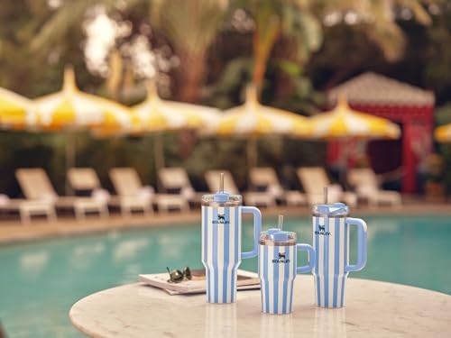 STANLEY Quencher H2.0 Flow State Tumbler, 30 oz, Cornflower Cabana Gloss - Image 5