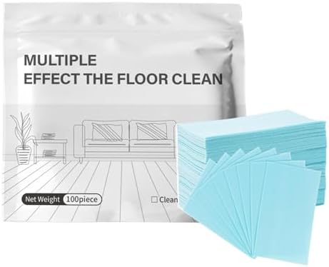 100pcs Floor Cleaner Tablet, Multi-Effect Floors Cleaning Multi-Purpose Powerful Concentrated Sheets Wood Cleaner Tablets for Mopping Luxury Tile Vinyl Plank Wood Flooring Deep Cleans by Unknown