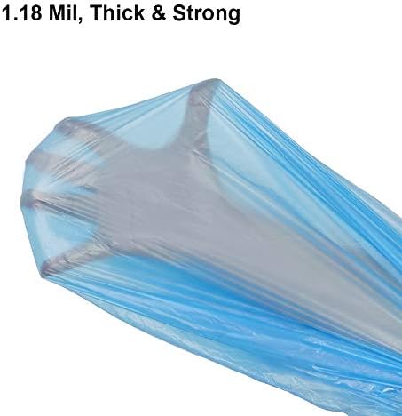 Compostable Trash Bags, 13-15 Gallon Biodegradable Trash Bags Recycled Garbage Bags Unscented Wastebasket Liners for Kitchen Office(75 Counts, Blue) - Image 4
