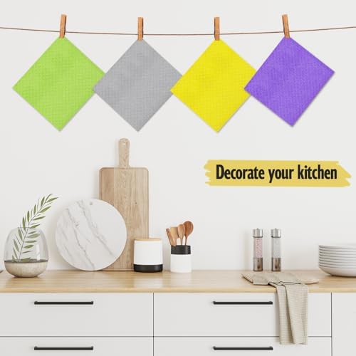 MoLKENE Swedish Dishcloths for Kitchen, 10 Pack Cellulose Sponge Cloths - Image 2