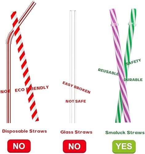 25 PCS Plastic Straws, 9" Reusable Plastic Straws with 1 Brushes, 6 Colors Replacement Drinking for Tumblers, YETI, Jars, Stanley, Starbucks - Image 4