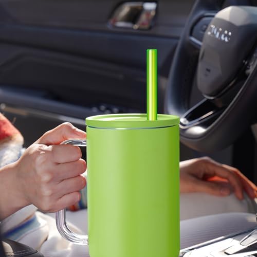 NiHome 12-Pack Plastic Reusable Straws Fit for Stanley 40 30 64 oz Tumbler - Image 5