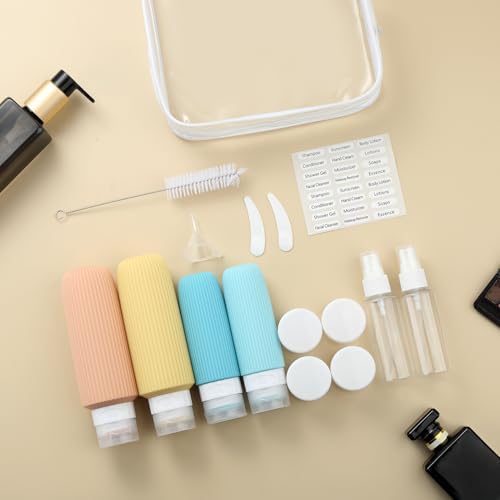 Mrsdry 16 Pack Travel Bottles for Toiletries, Large 6oz Silicone Travel Containers, Leak Proof Refillable Liquid Shampoo And Conditioner Travel Essentials - Image 6