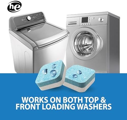 SANI 360° Washing Machine Cleaning tablets, 12 pack is Formulated with Enzyme, Deep Cleans and Deodorizes Front and Top Loading Washers use up to 1-year supply Unscented - Image 6
