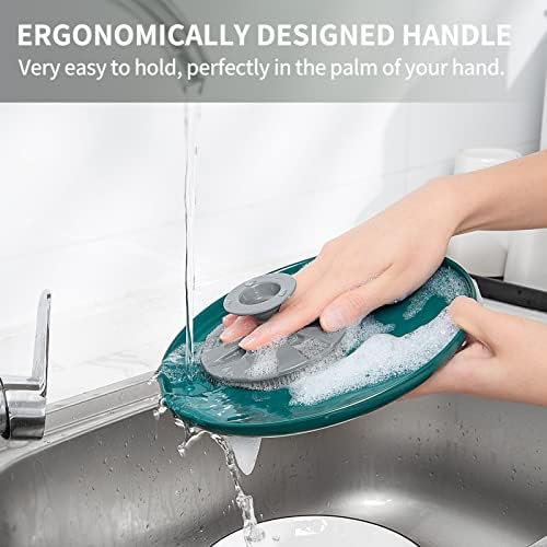 Silicone Dish Scrubber, Non-Scratch Scrub Spong for Washing Dish, Pot, Pan - Image 2