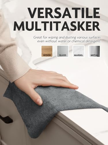 Fantasticlean Microfiber Cleaning Cloth Roll- 75 Sheets, 12" x 12"(Dimgrey) - Image 3