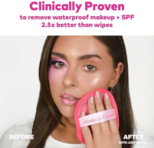The Original MakeUp Eraser 7-Day Set, Erase All Makeup With Just Water, Including Waterproof Mascara, Eyeliner, Foundation, Lipstick, Sunscreen, and More! Neutrals, 7ct. - Image 2