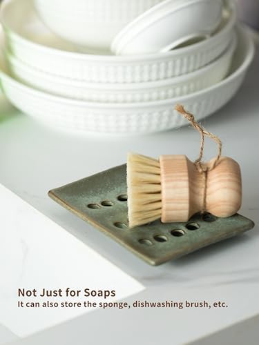 Ceramic Soap Dish for Shower, Bar Soap Holder with Self Draining - Image 6