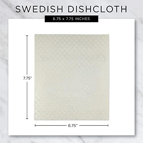 DII Swedish Dishcloths for Kitchen & Cleaning, Reusable, Machine Washable & Dishwasher Safe, Biodegradable, 7.75 x 6.75, Sunflower - Image 6